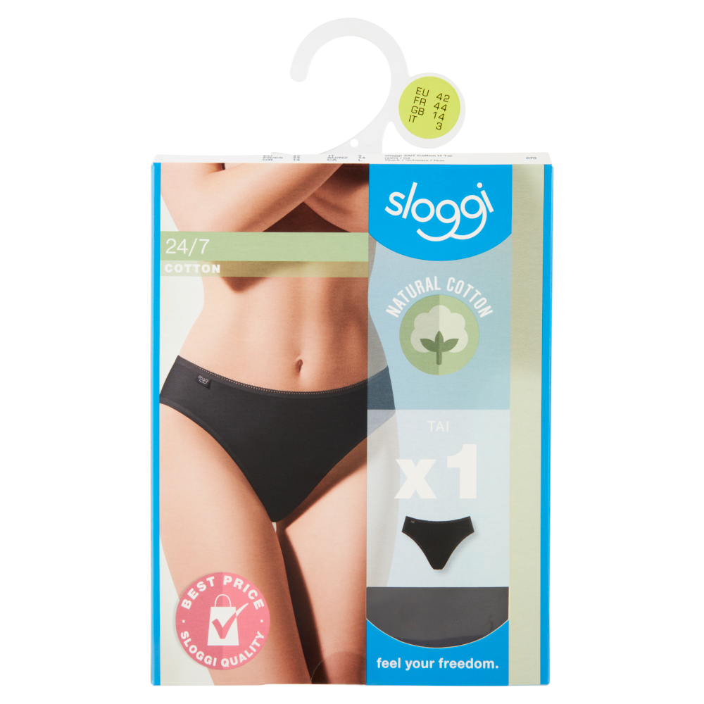 sloggi 24/7 Cotton Tai tg. 3 Black 1 pz