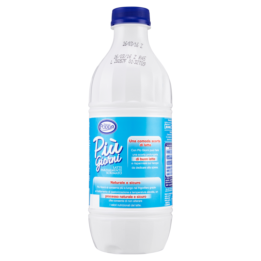 Ferruccio Podda Pi&ugrave; Giorni Latte Parzialmente Scremato 1 litro