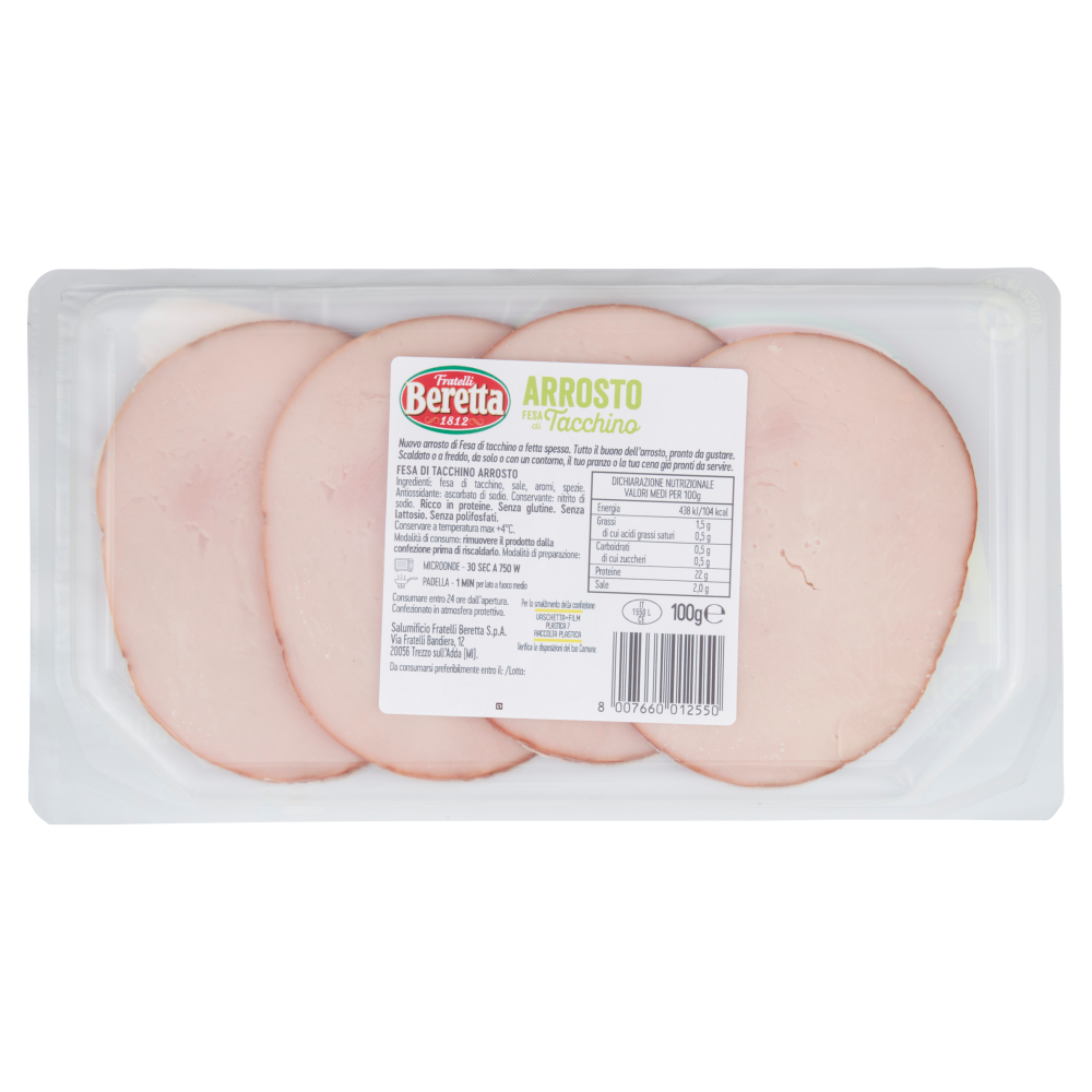Fratelli Beretta Arrosto Fesa di Tacchino 100 g
