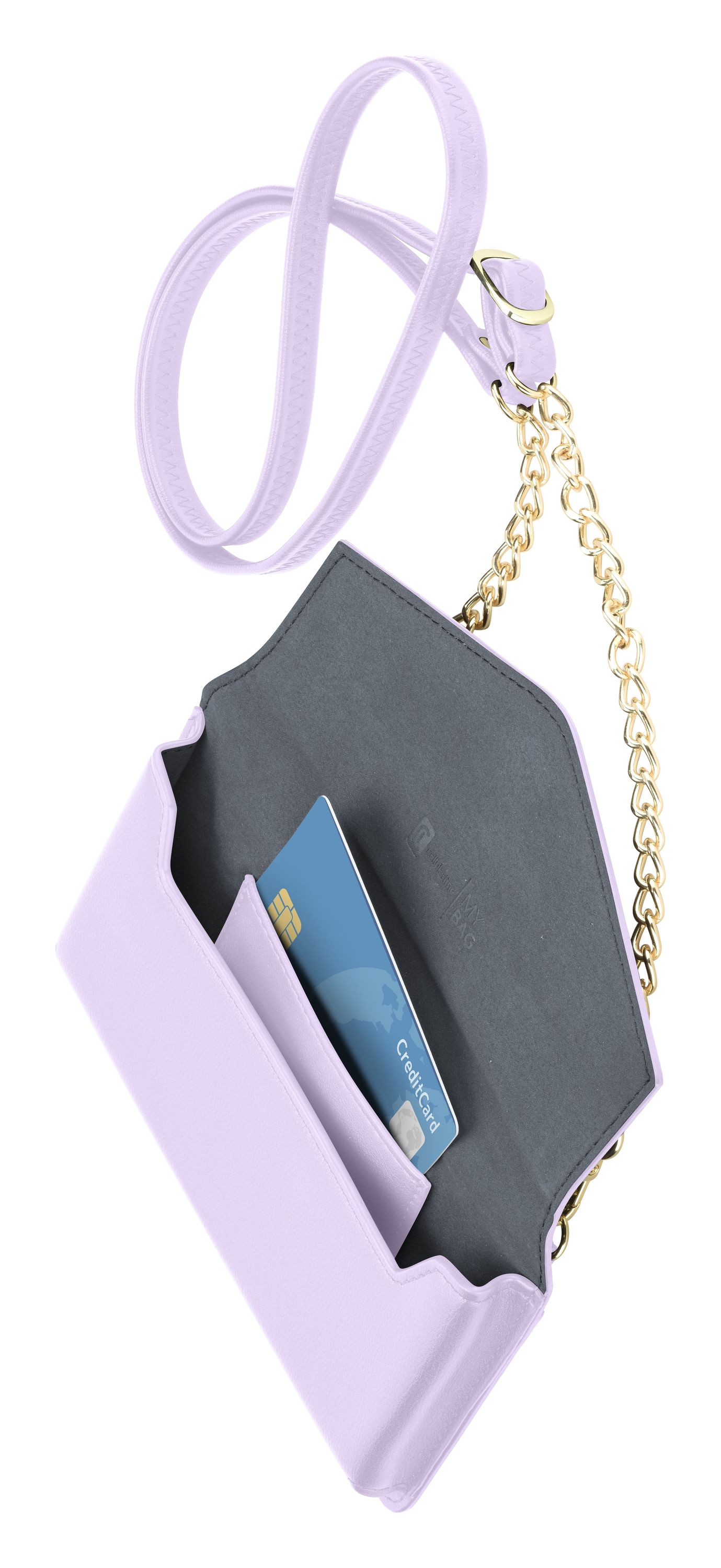 Cellularline Mini Bag - Petit Custodia effetto pelle con tracolla