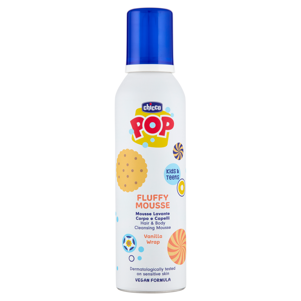 Chicco Pop Fluffy Mousse Lavante Corpo e Capelli Vanilla 200 mL