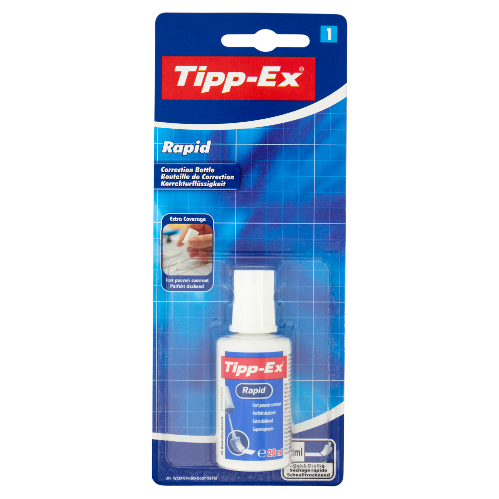 Tipp-Ex Rapid Correttore Liquido 20 ml, Blister 1 pezzo