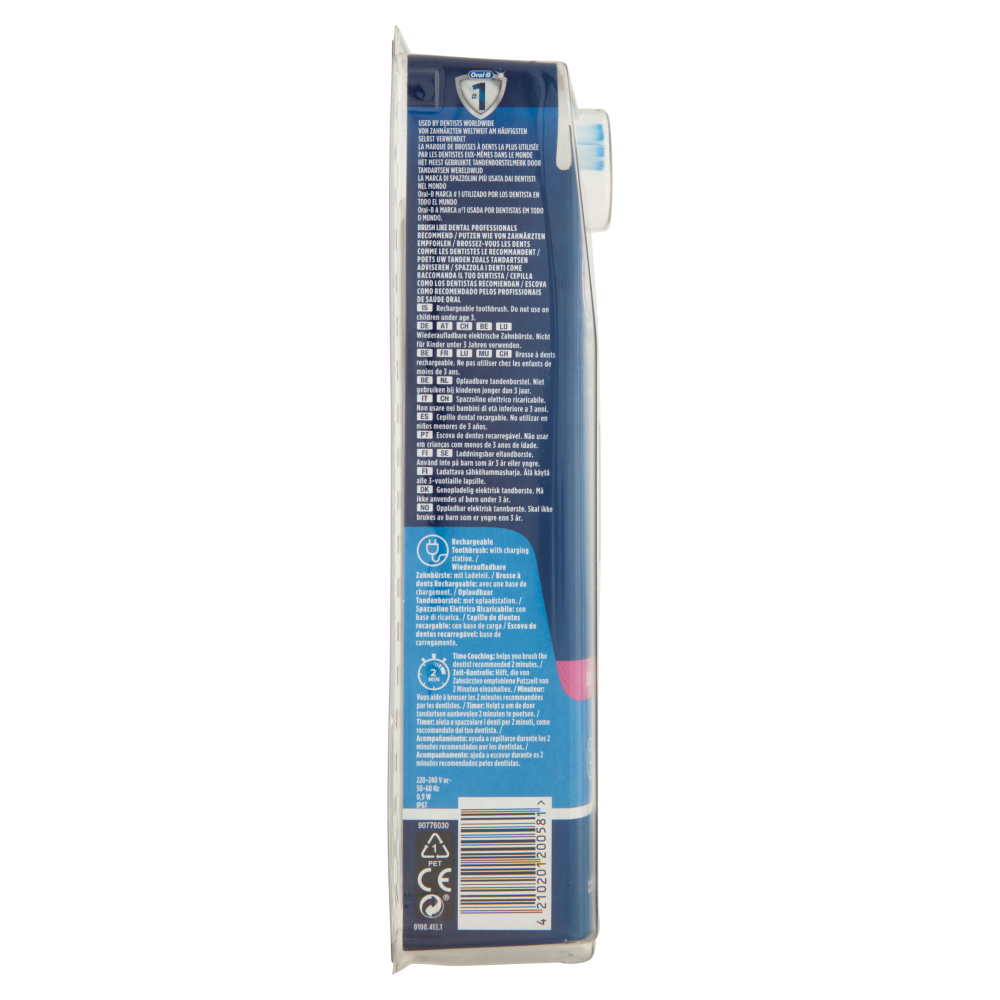 Oral-B Power Spazzolino Elettrico Ricaricabile Vitality 100 Sensi Ultrathin