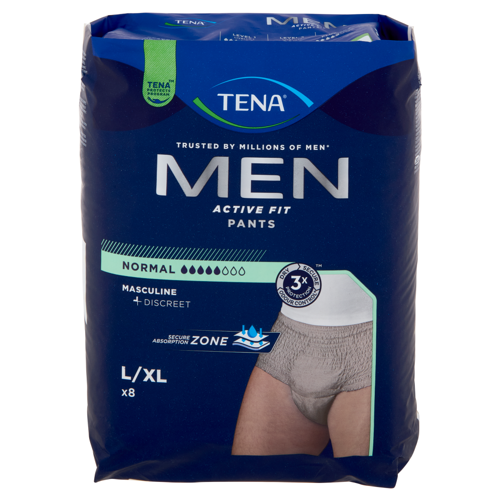Tena Men Active Fit Pants Normal L/XL 8 pz