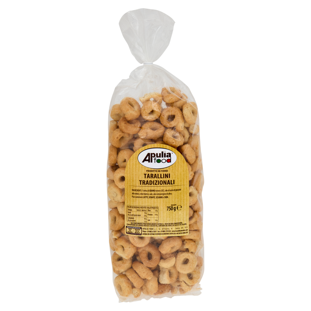 Apulia food Tarallini Tradizionali 750 g