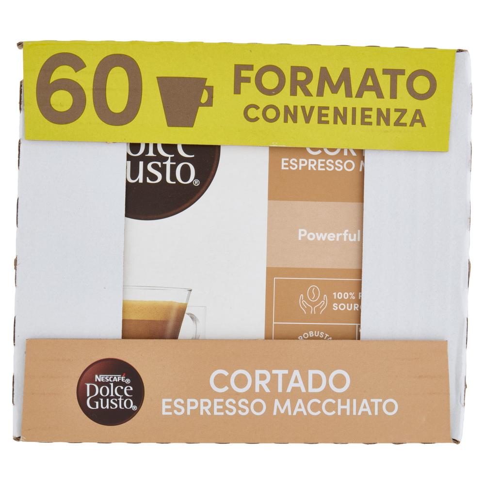 NESCAFÉ DOLCE GUSTO Cortado Espresso Macchiato Caffè 60 Capsule 378g