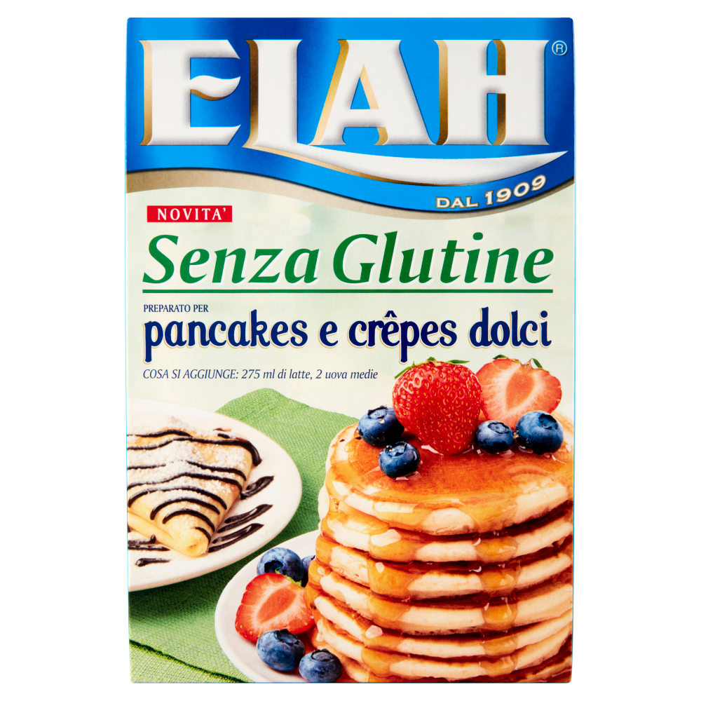 Elah Senza Glutine Preparato per pancakes e crêpes dolci 280 g