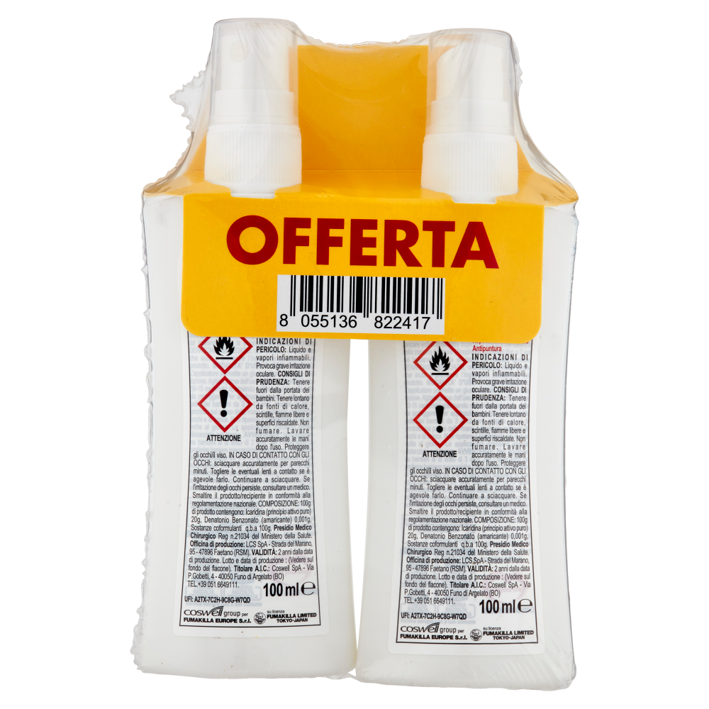 VAPE Derm Scudo Attivo Lozione Antipuntura 2 x 100 ml