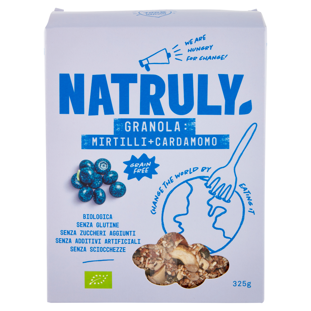 Natruly Granola: Mirtilli + Cardamomo Grain Free Biologica 325 g