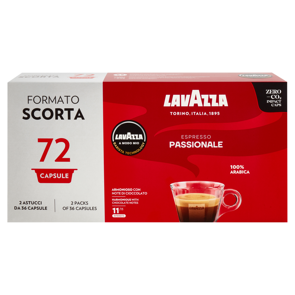 Lavazza A Modo Mio Espresso Passionale 72 capsule 540g