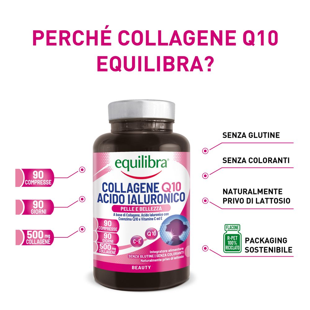Equilibra Collagene Q10 Acido Ialuronico 90 Compresse 99 g