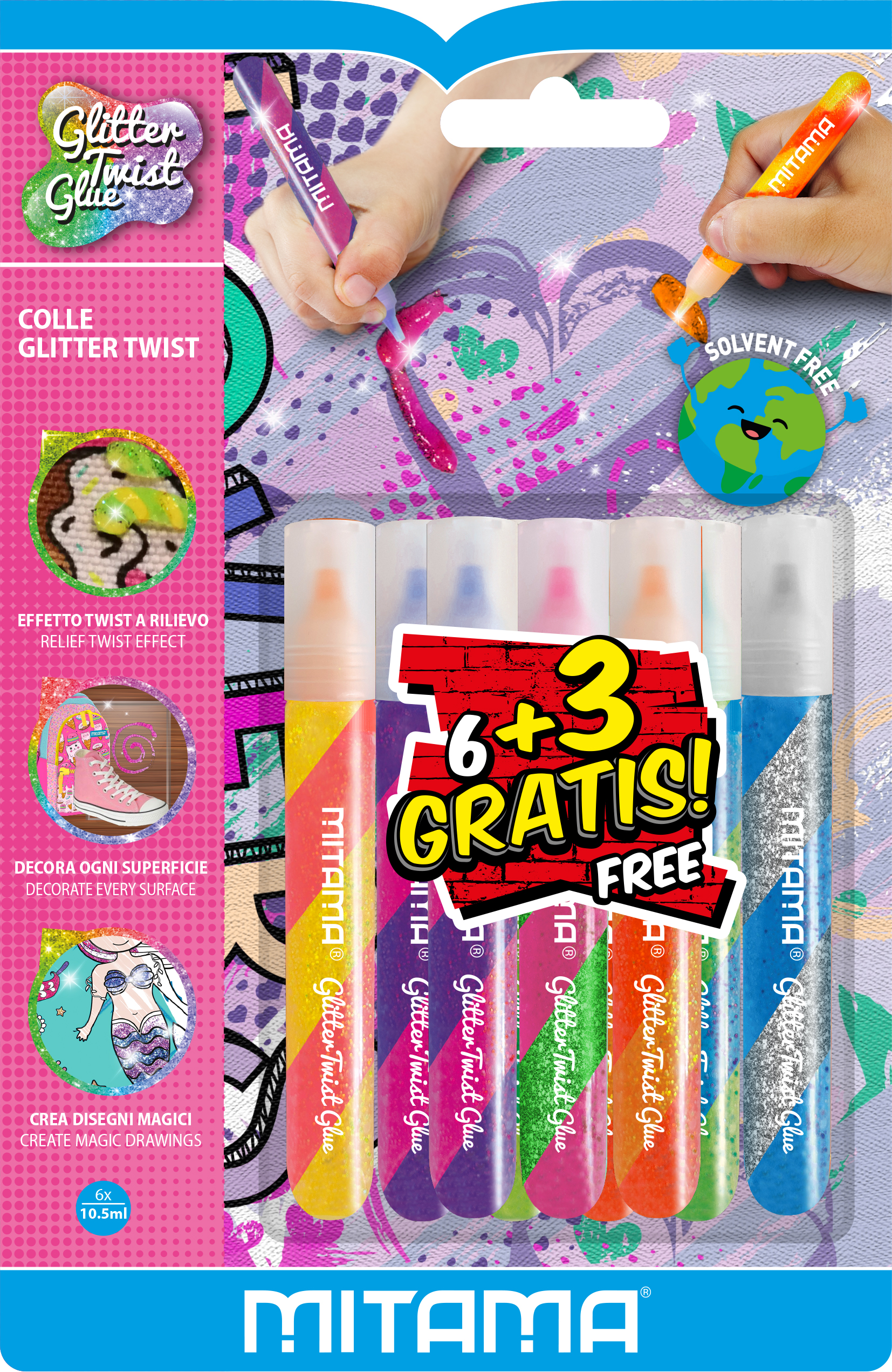 Mitama Colla Glitter Twist 6 pz Ser di brillantini