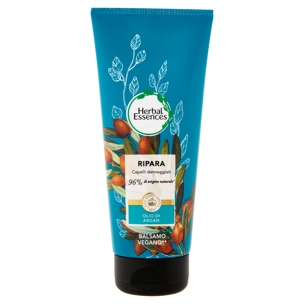 Herbal Essences Balsamo Formula Vegana Ripara con Olio di Argan 200 ml