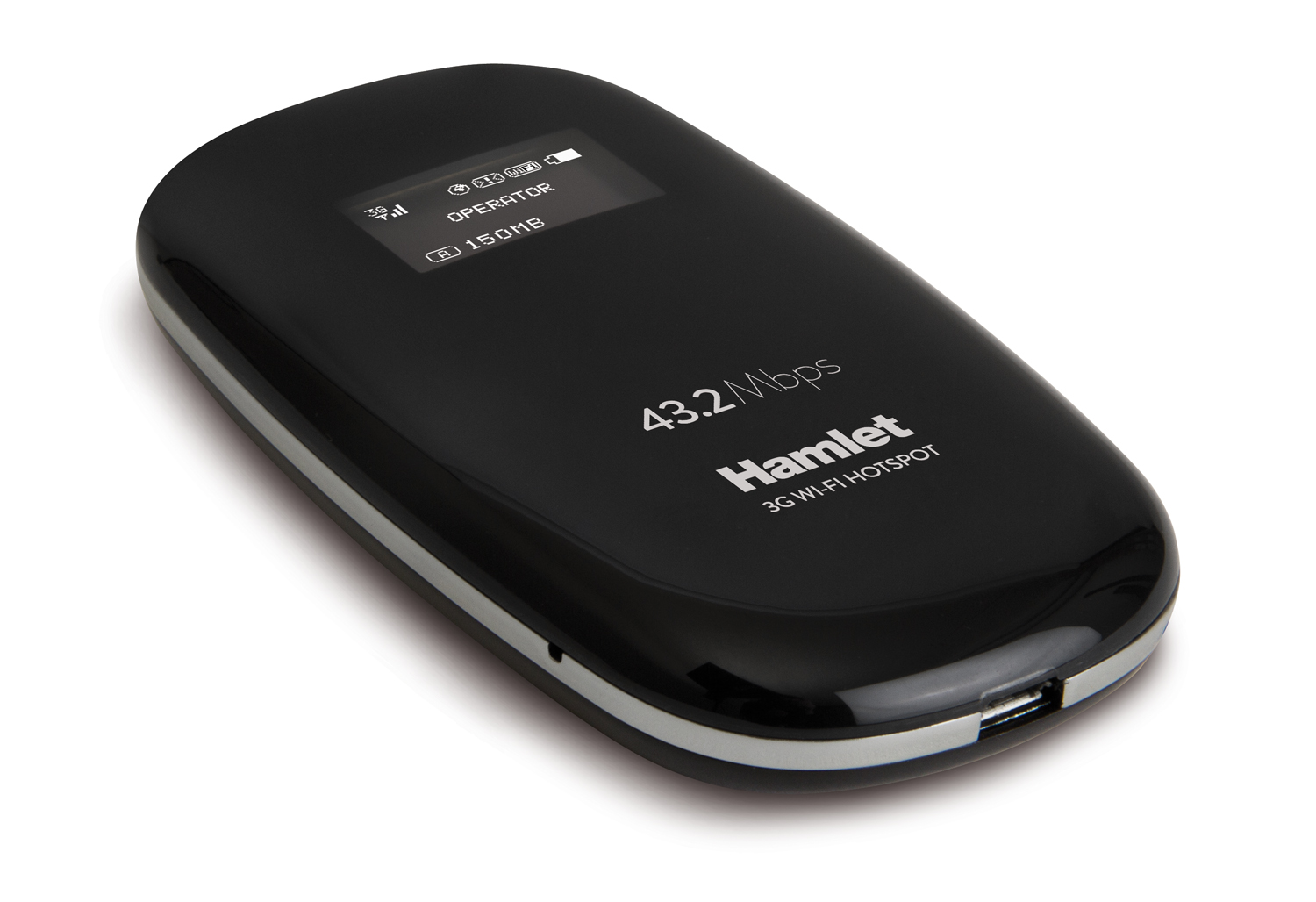 Hamlet Router Wi-Fi 3G condivisione rete fino a 10 dispositivi con slot Micro SD fino a 32 GB