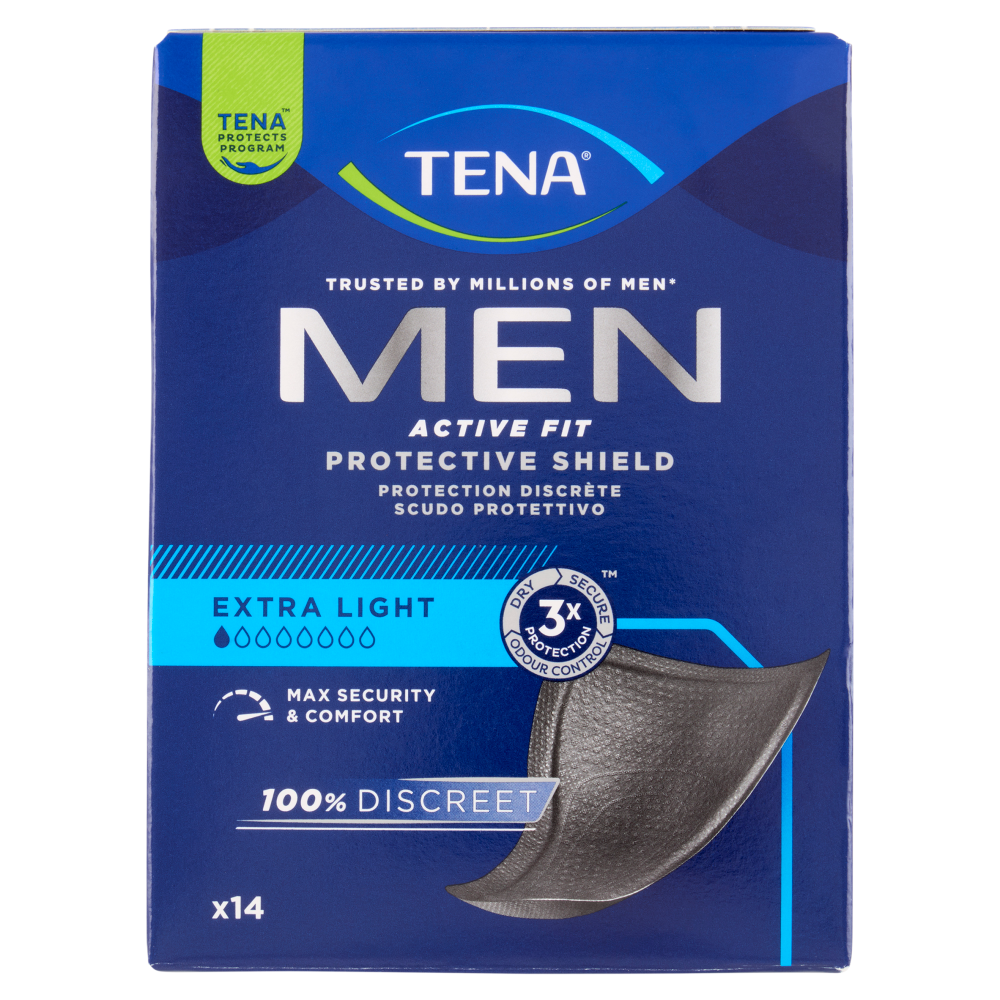 Tena Men Active Fit Protective Shield Extra Light 14 pz