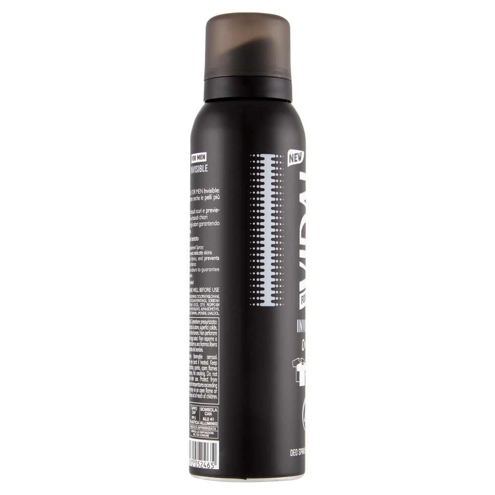 Vidal For Men Invisible Deo Spray Dermotestato 150 ml