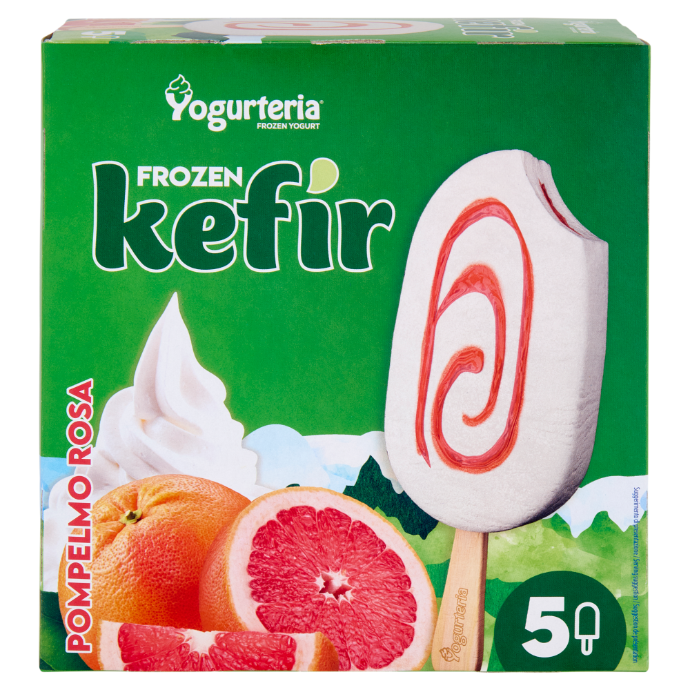 Yogurteria Frozen Yogurt Frozen Kefir Pompelmo Rosa 5 x 50 g