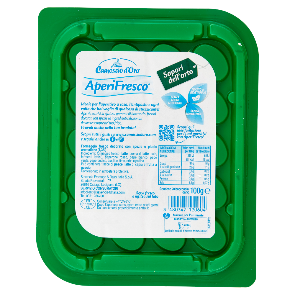 Camoscio d'Oro AperiFresco Sapori dell'orto 20 x 5 g