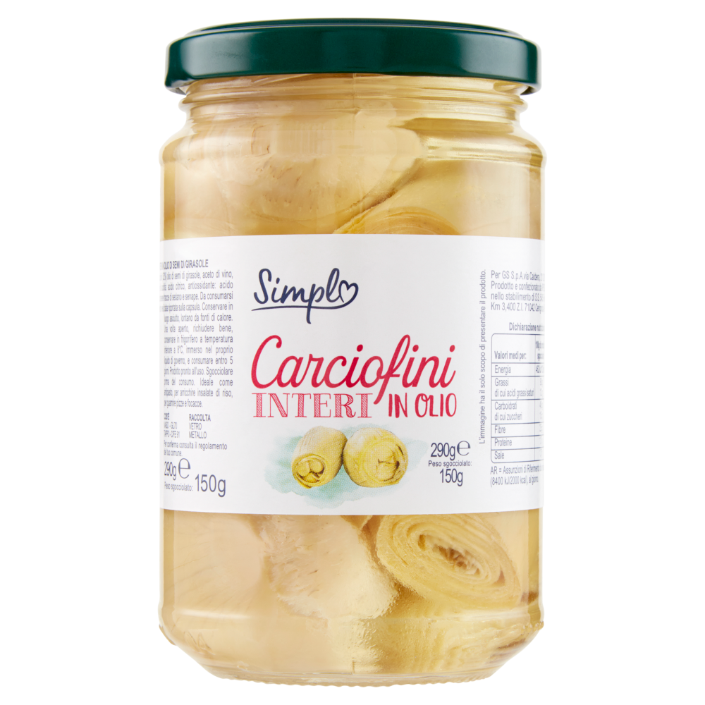 Simpl Carciofini Interi in Olio 290 g