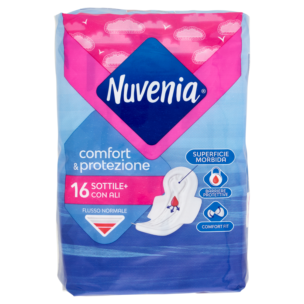Nuvenia comfort & protezione Sottile+ con Ali 16 pz