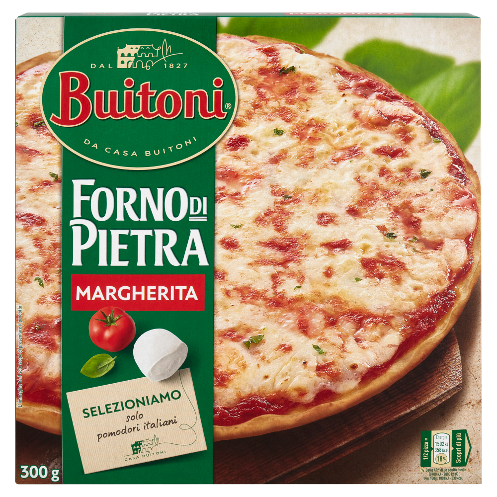 BUITONI Forno di Pietra Pizza Margherita Pizza surgelata (1 pizza) 300g |  Carrefour