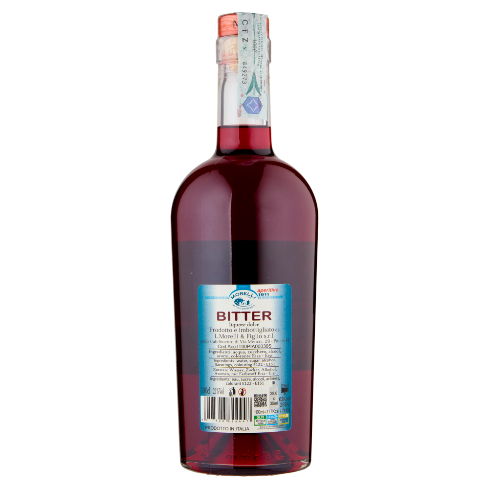 Morelli bitter aperitivo di toscana 100 cl