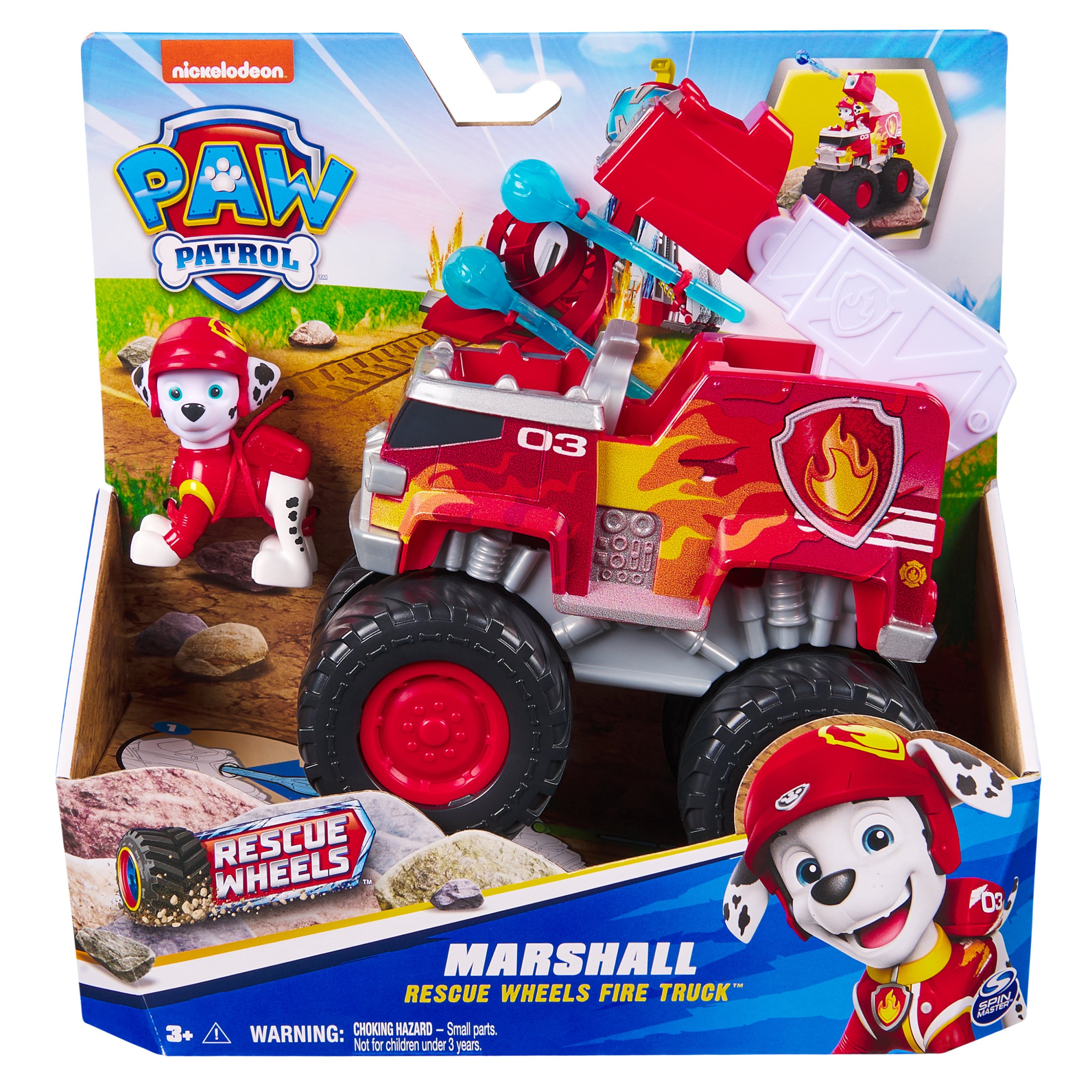 PAW Patrol : Rescue Wheels, bulldozer di Rubble, veicolo giocattolo con trasformazione e action figure collezionabile, giocattoli per bambini e bambine da 3 anni in su
