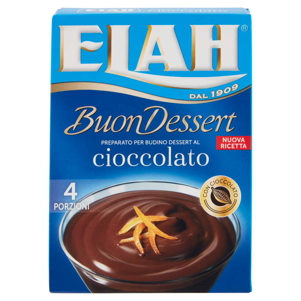 Elah Buon Dessert Preparato per Budino Dessert al cioccolato 85 g