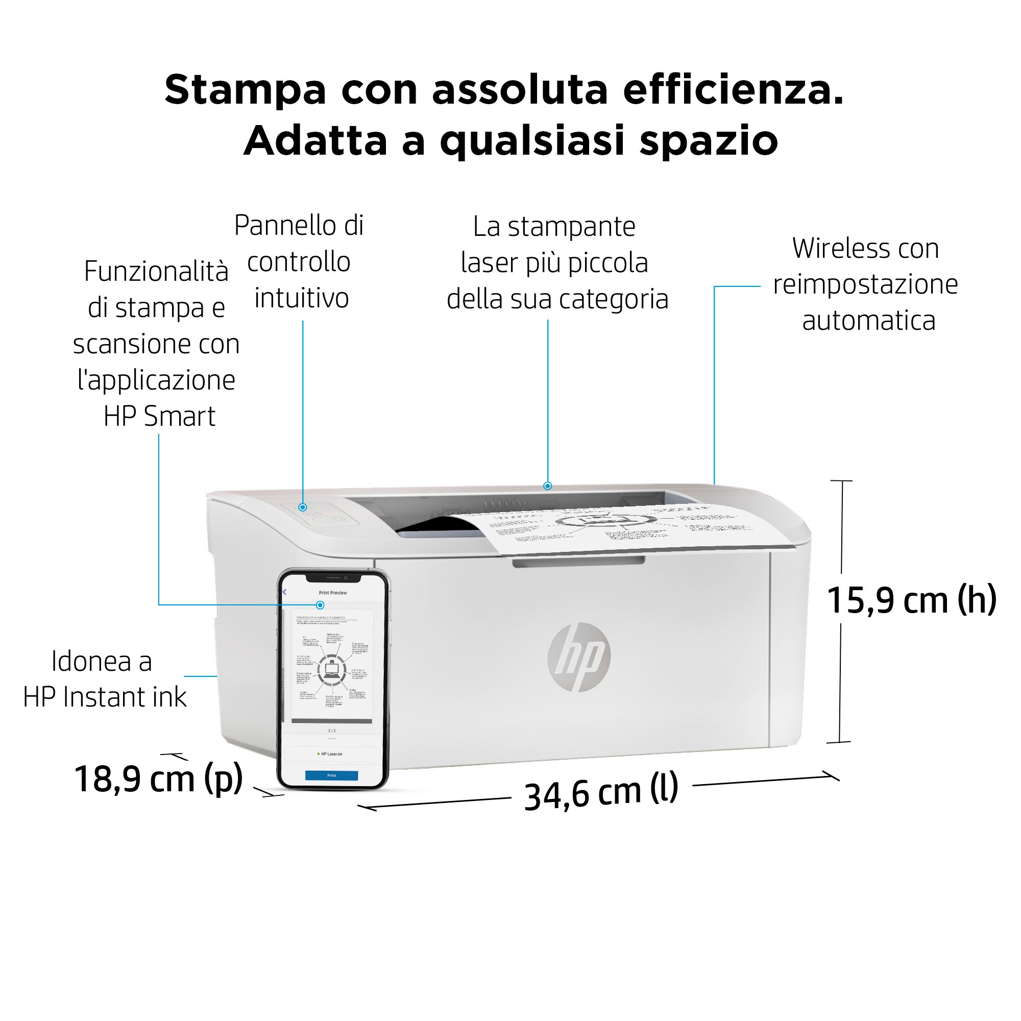 HP LaserJet Stampante M110w