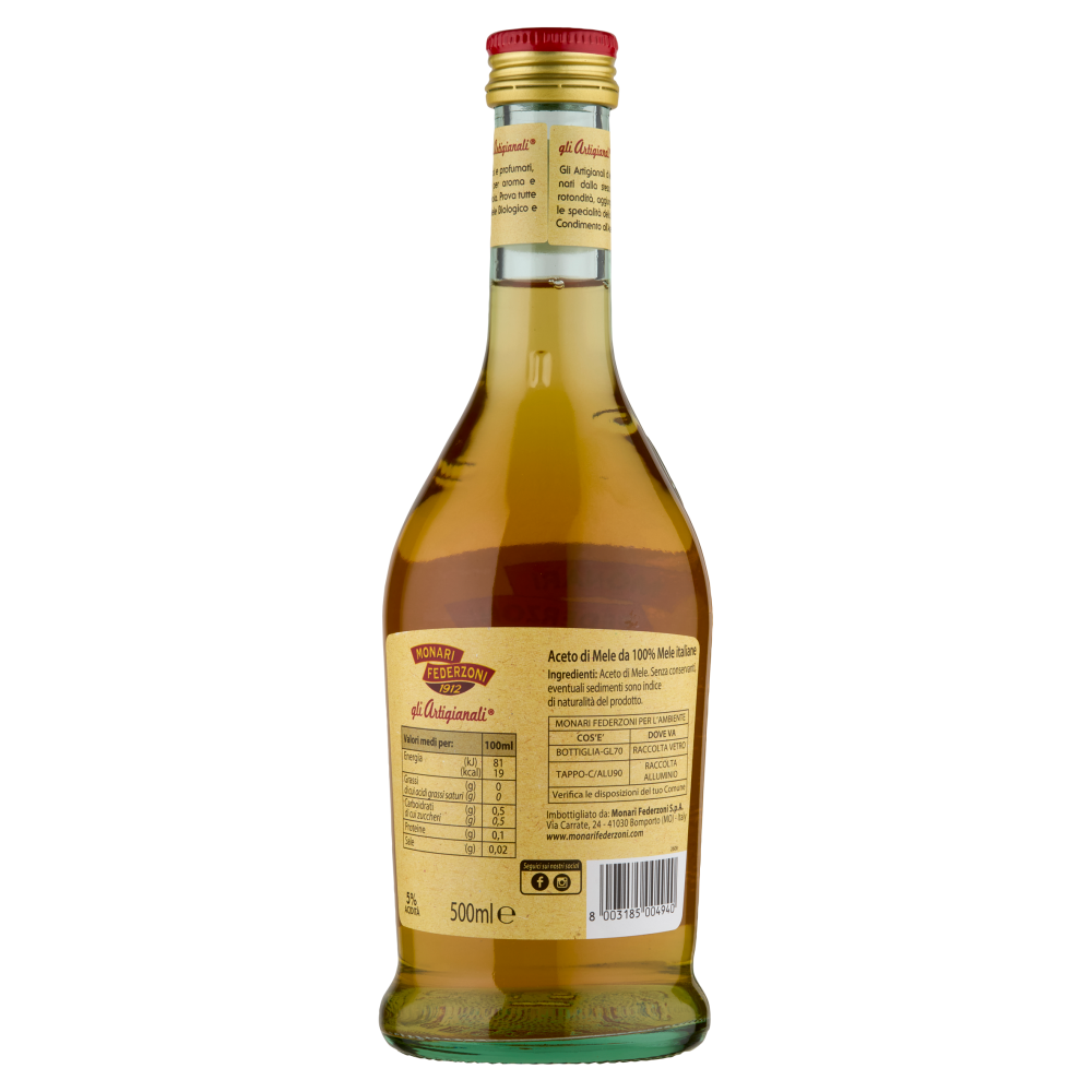 Monari Federzoni gli Artigianali il Nostro Aceto di Mele 500 ml