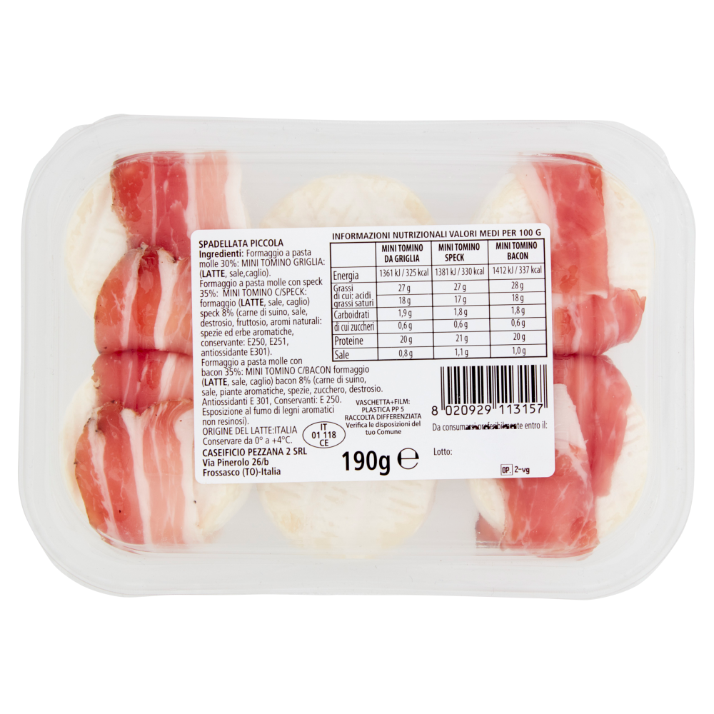 caseificio Pezzana Speciale BBQ Spadellata Piccola 190 g