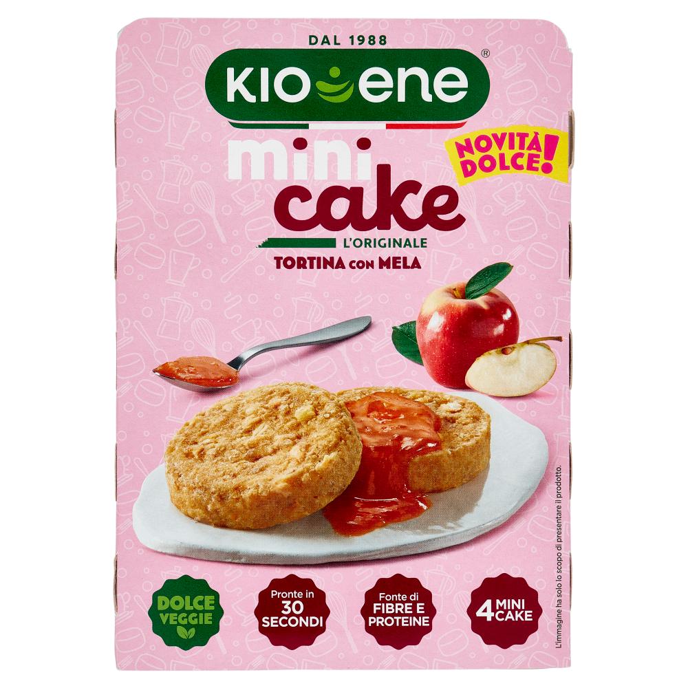 Kioene 4 mini cake Tortina con Mela 160 g