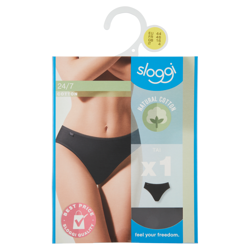 sloggi 24/7 Cotton Tai tg. 4 Black 1 pz