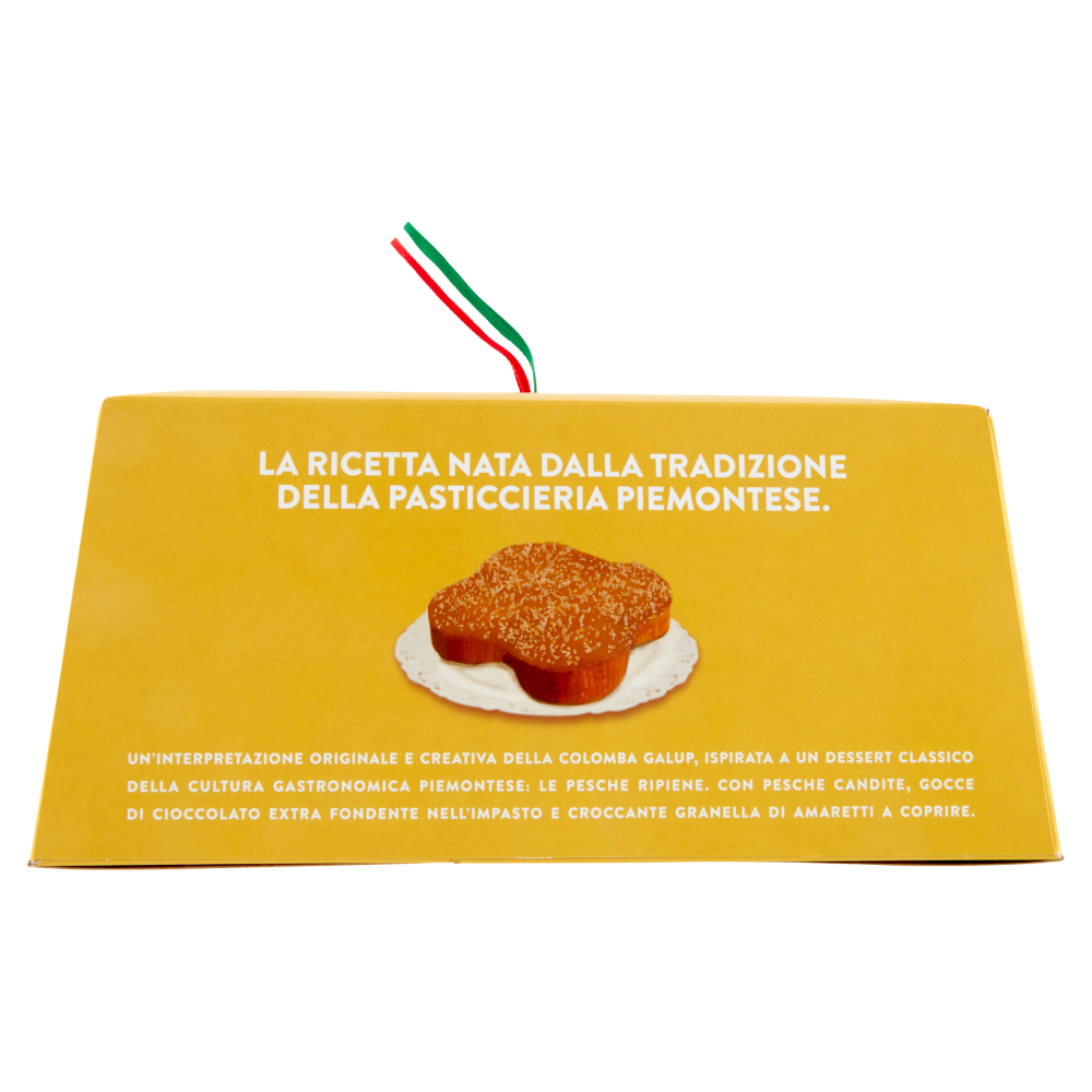 Galup la Colomba Pesca, Cioccolato e Amaretto Arricchita da Granella di Amaretti 750 g