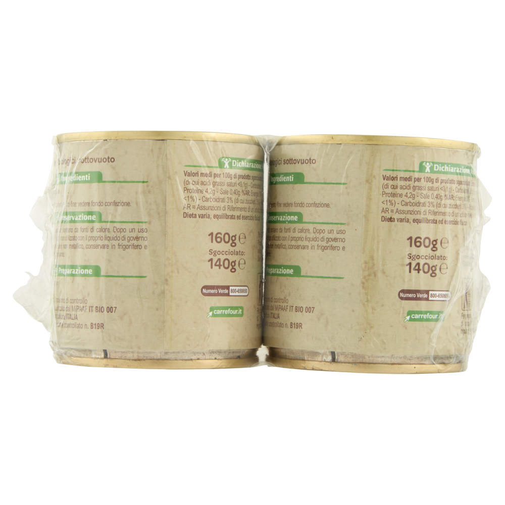 Carrefour Bio Piselli 2 x 160 g