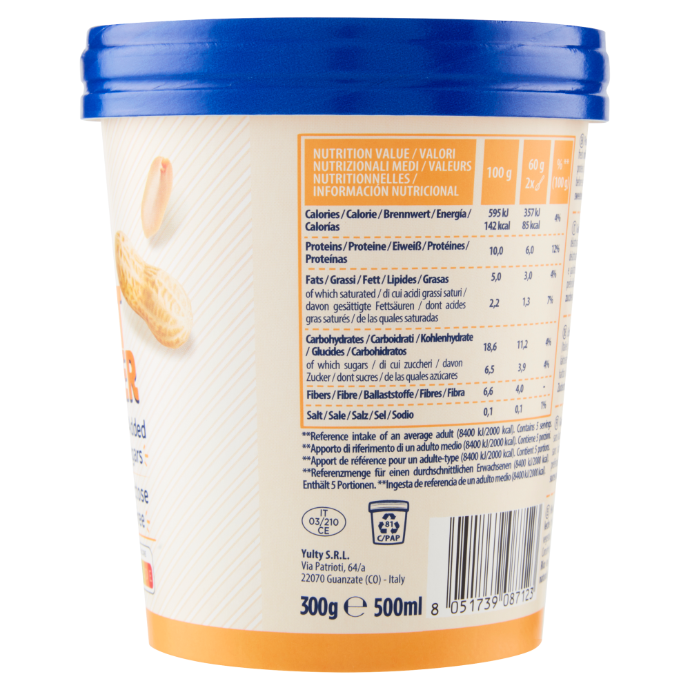 Yulty Peanut Butter Artisanal Gelato 300 g