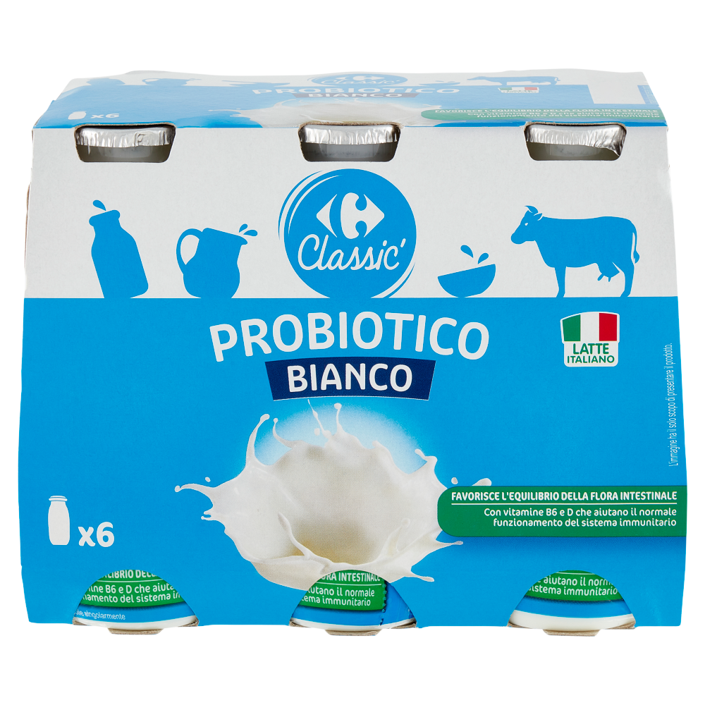 Carrefour Classic Probiotico Bianco 6 x 100 g