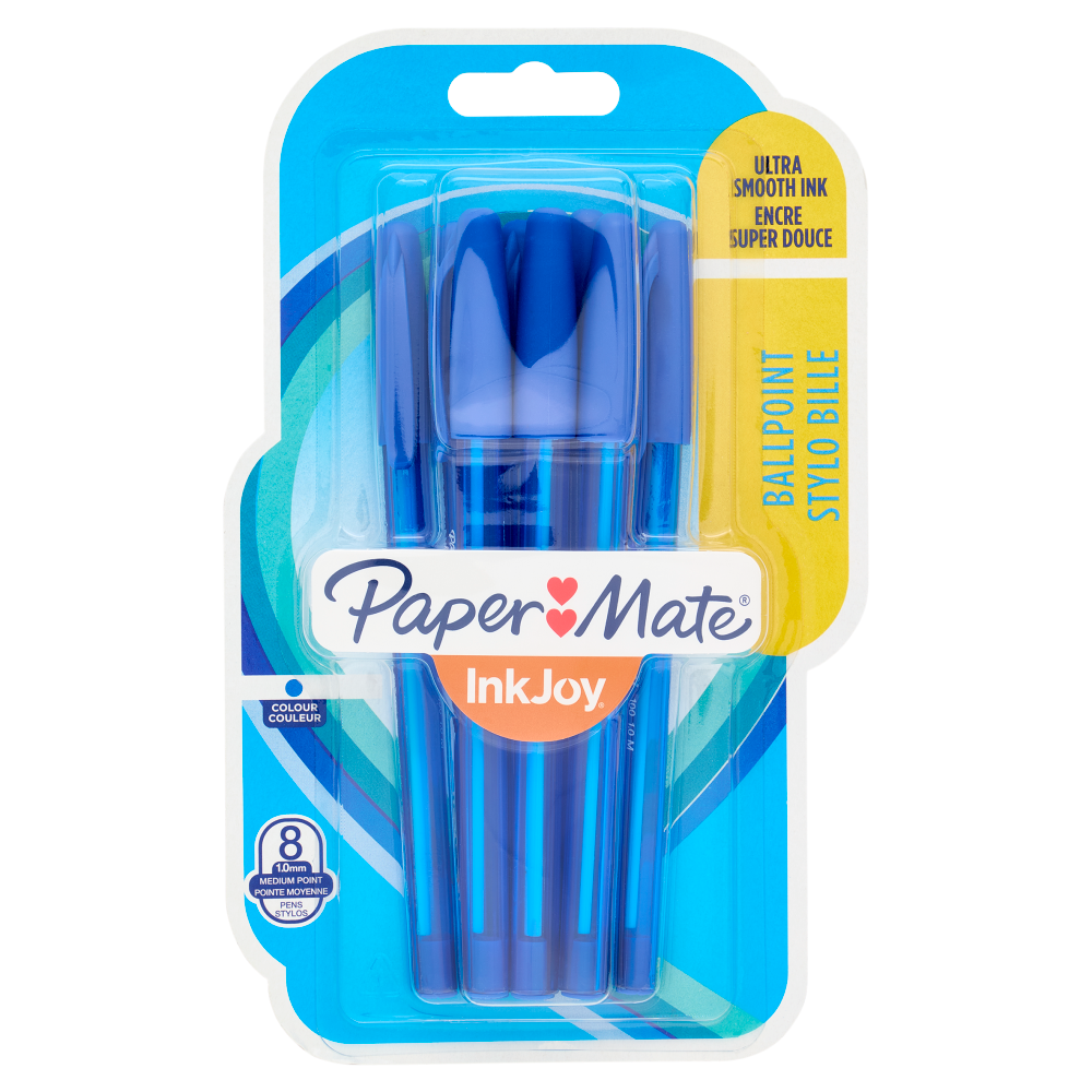 Paper Mate InkJoy Ballpoint 1.0mm Medium Point blu 8 pz