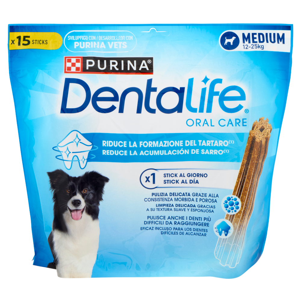 PURINA DENTALIFE Medium Busta 15 Sticks 345g