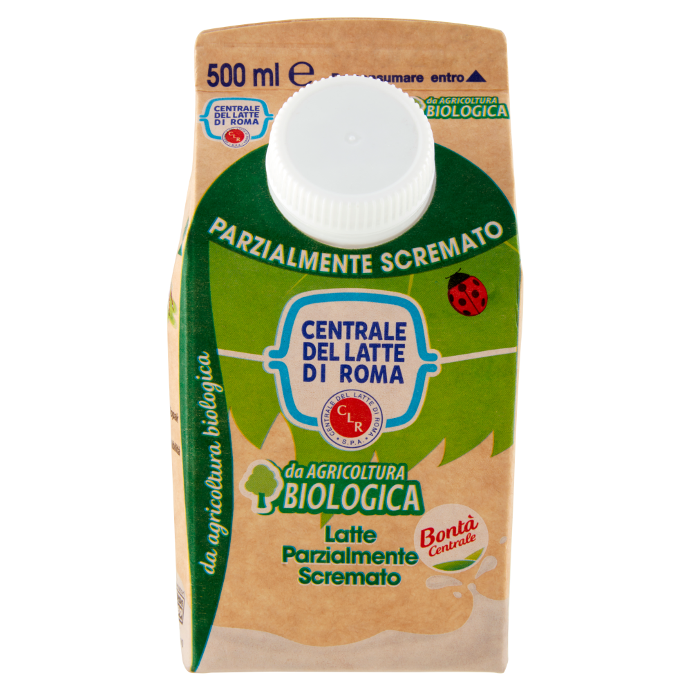 Centrale del Latte di Roma Parzialmente Scremato da Agricoltura Biologica 500 ml