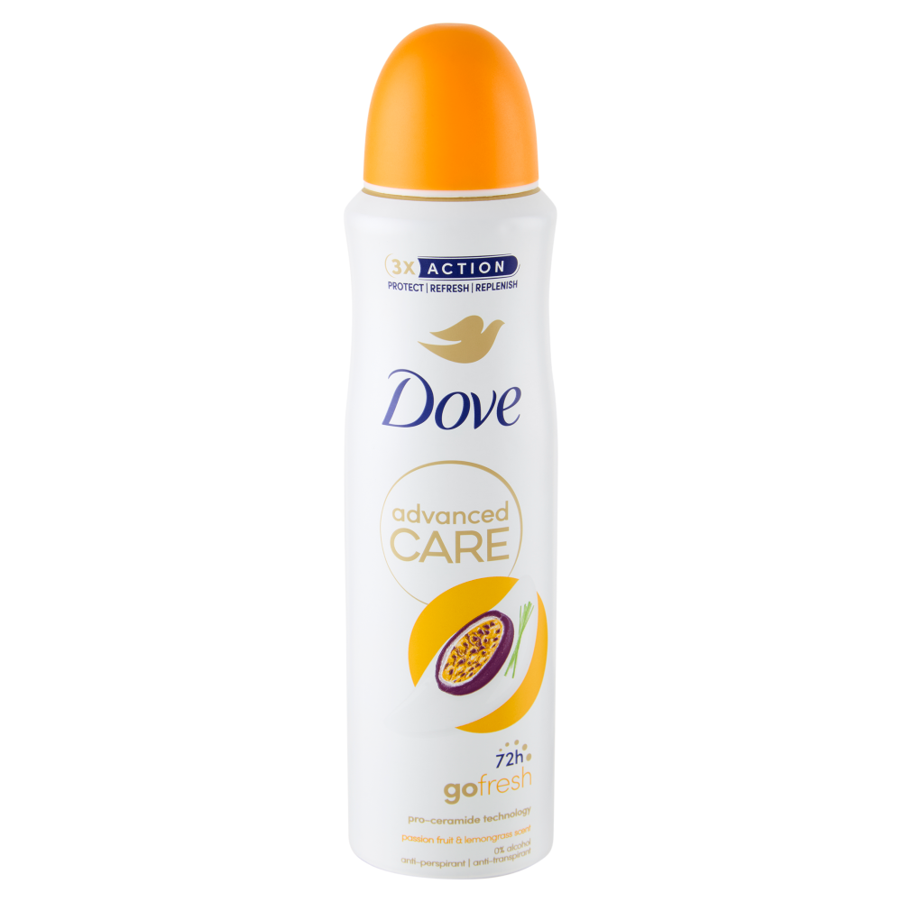 Dove advanced Care go fresh passion fruit & lemongrass scent anti-perspirant 150 ml