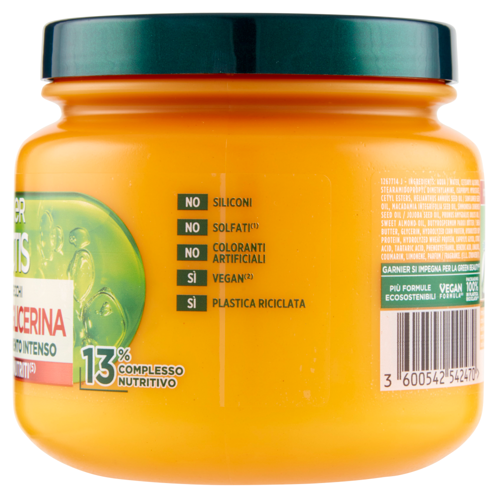 Garnier Fructis Hair Bomb Glicerina Maschera per capelli secchi, 320 ml