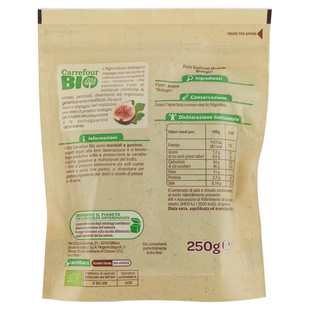 Carrefour Bio Fichi 250 g