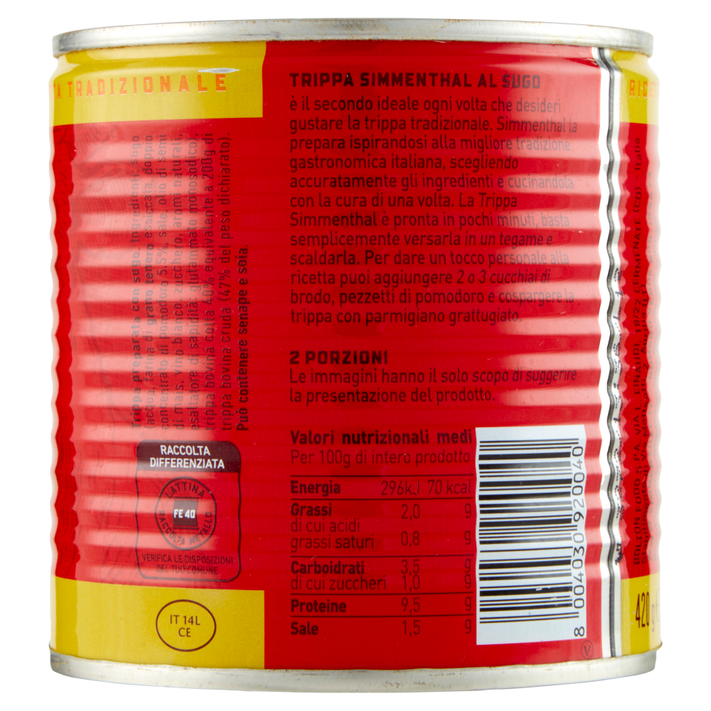 Simmenthal Trippa al Sugo 420 g