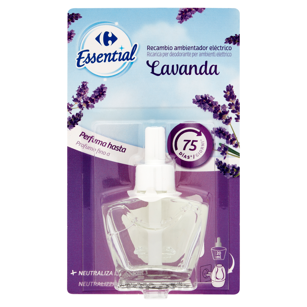 Carrefour Essential Ricarica per deodorante per ambienti elettrico Lavanda  20 ml
