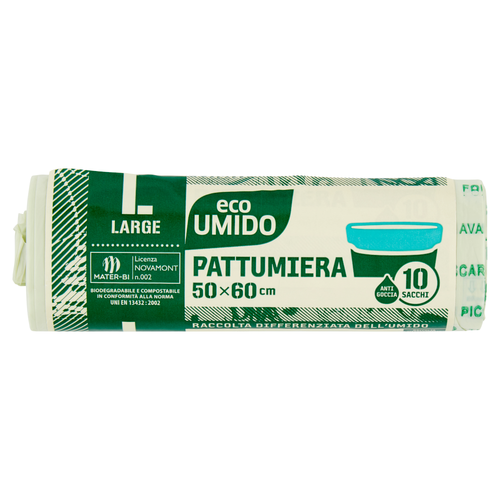 eco Umido Pattumiera L-Large 50x60 cm Sacchi 10 pz