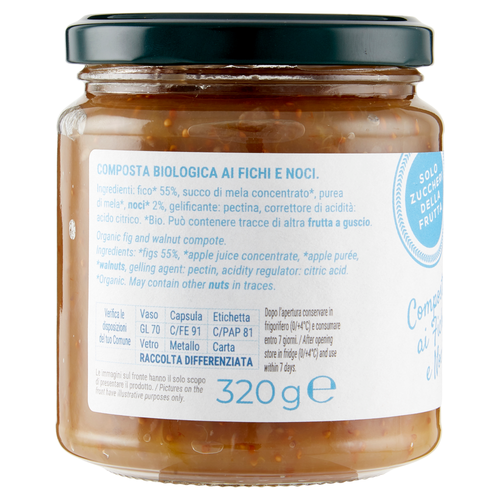 Bio Più Composta ai Fichi e Noci 320 g