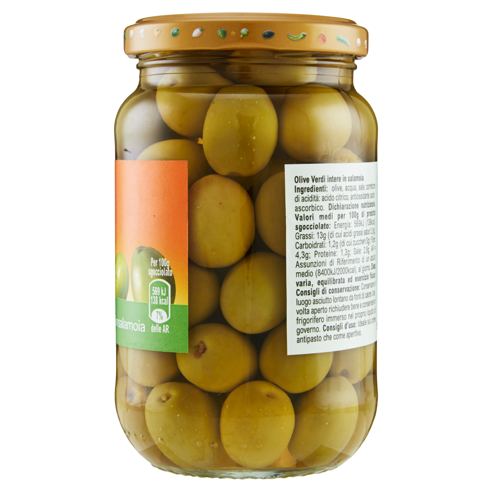 Carrefour Olive Verdi Intere in salamoia 360 g