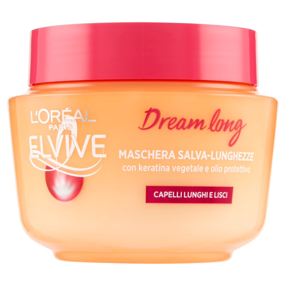 L'Oréal Paris Maschera Capelli Elvive Dream Long, per Capelli Lunghi e Danneggiati, 300 ml
