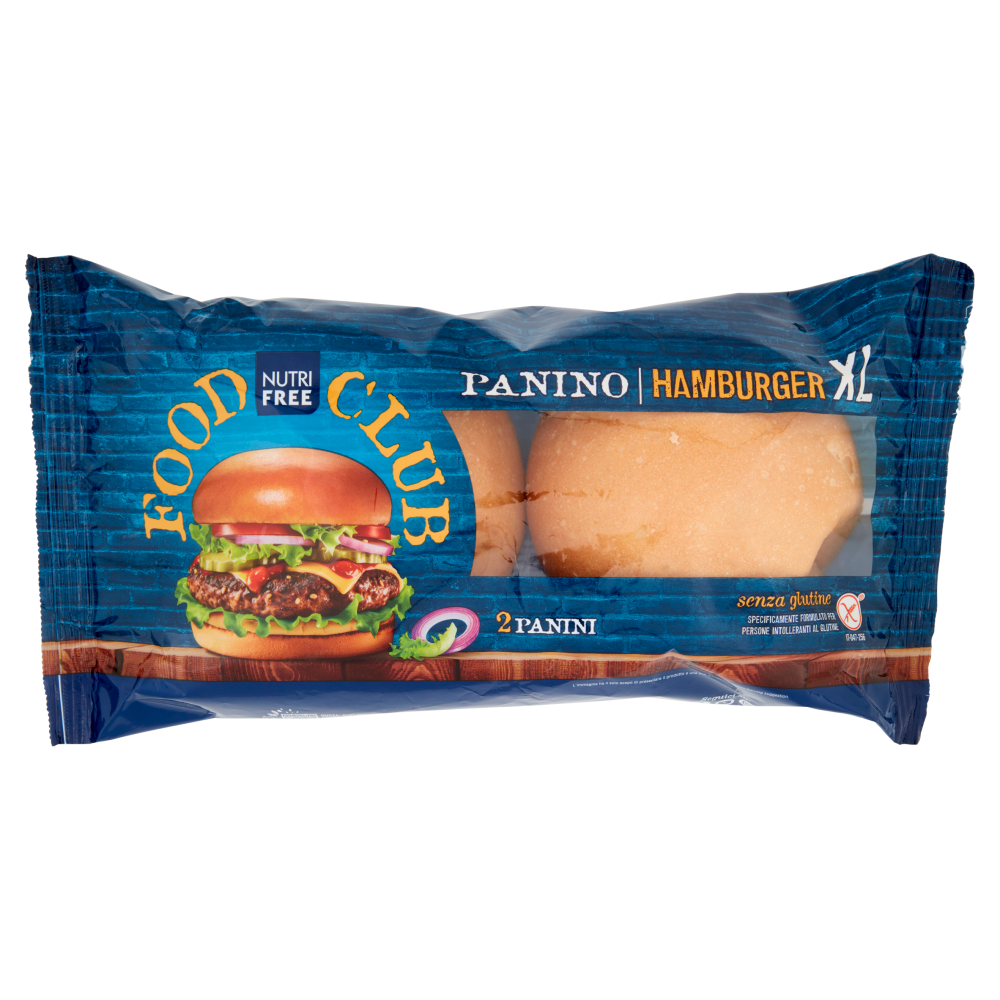 Nutrifree Food Club Panino Hamburger XL senza glutine 200 g